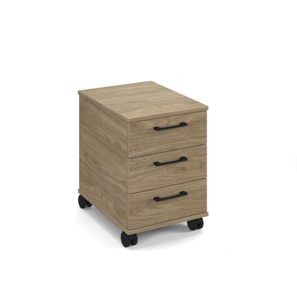 Picture of Anson executive 3 drawer mobile pedestal - barcelona walnut