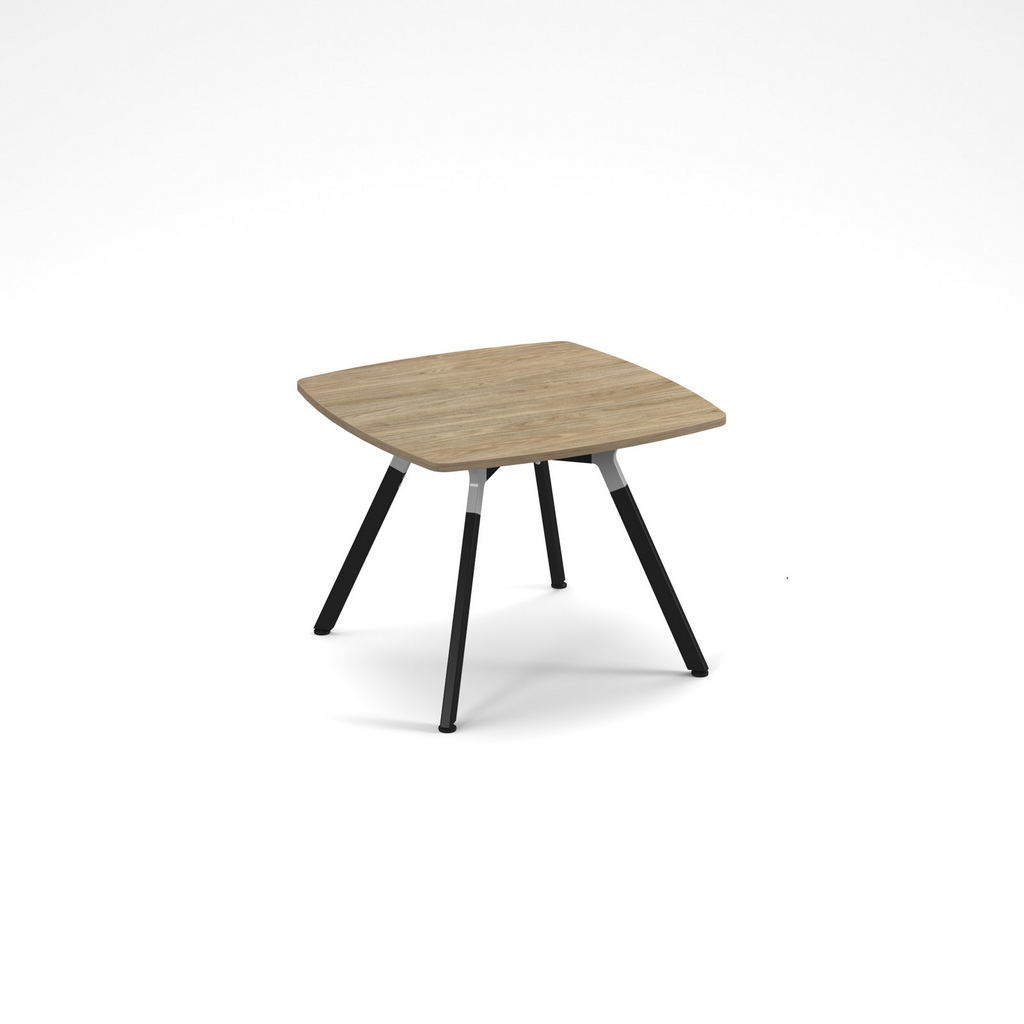 Picture of Anson executive square meeting table with A-frame legs - barcelona walnut