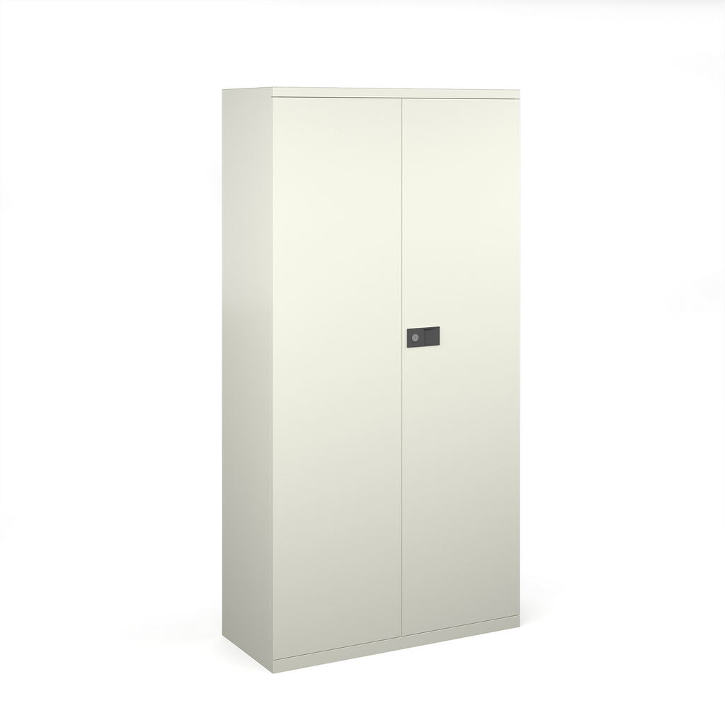 Picture of Steel contract cupboard with 3 shelves 1806mm high - white