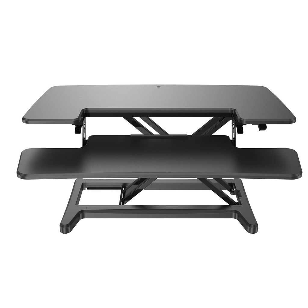 Picture of Sora height adjustable sit stand workstation for desks - Black